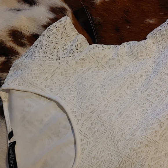 3/$25 Notations Petite Lace Shirt Sz PXS - Picture 2 of 5